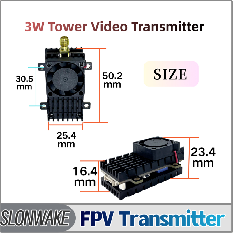 Fpv Drone Vtx - SLONWAKE 5.8G 3000mW 시뮬레이션 VTX FPV