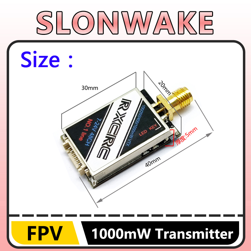 SLONWAKE 5.8G 48CH 1W VTX 100/ - Fpv Drone Receiver 리뷰 및 가격