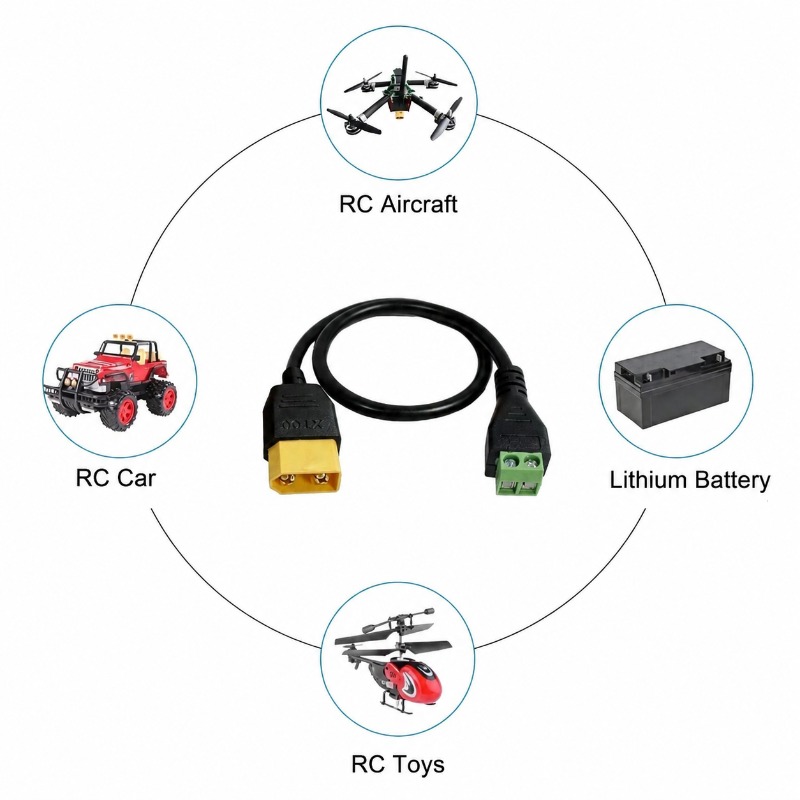 XT60 커넥터 남성-여성 2핀 나사 단자 블록 어댑터 - Fpv Drone Charger 리뷰 및 가격